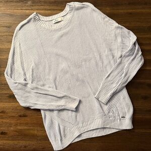 Hollister Light Blue Knit Long Sleeve Sweater Large